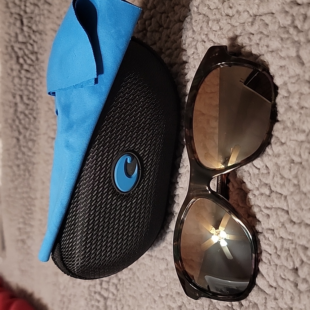 Costa Del Mar Sarasota Sunglasses Shiny Abalone Copper Mirror Lens 580G